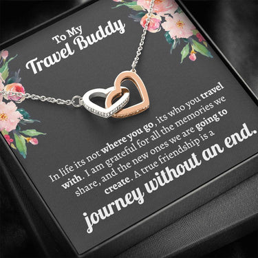 Travel Buddy Interlocking Hearts Necklace - Love You This Much